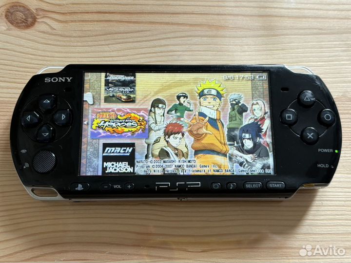 Sony PSP 3008 Slim Naruto прошитая с играми