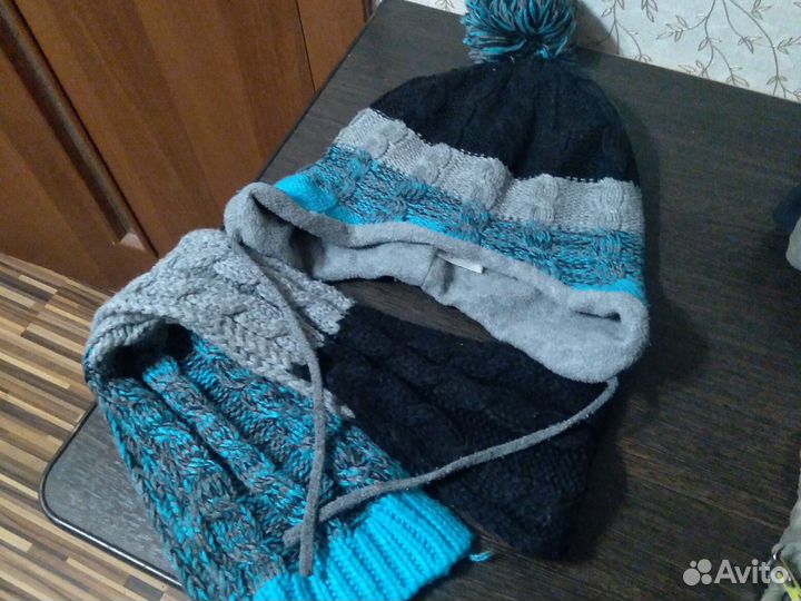 Комплект шапка и шарф для мальчика