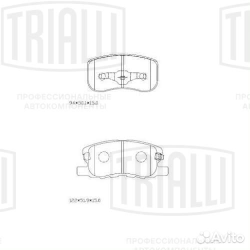Колодки тормозн Mitsubishi Colt 04- диск передний