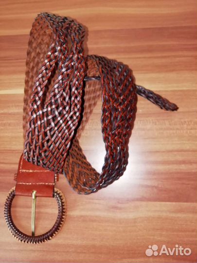 Ремень из плетеной кожи