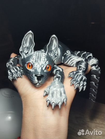 Кот игрушка сфинкс 3D печать