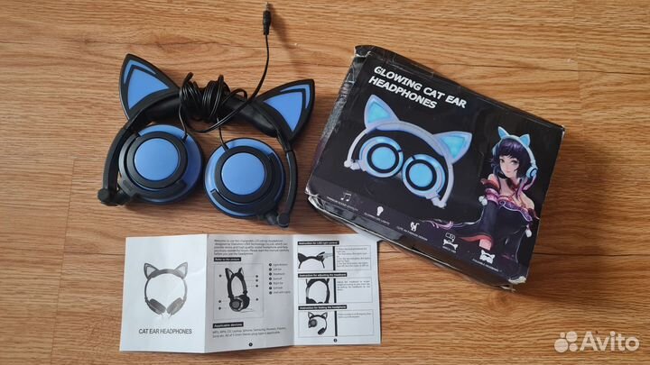 Наушники с ушками для девочки