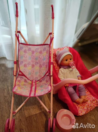 Кукла+переноска+коляска