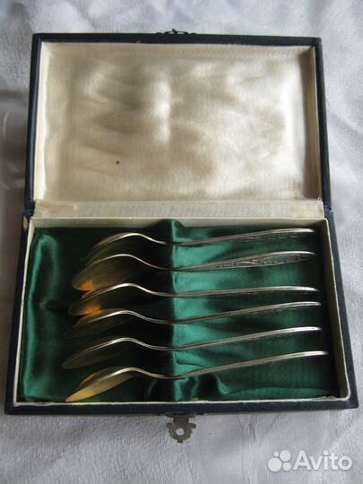 Набор ложек мнц золочение