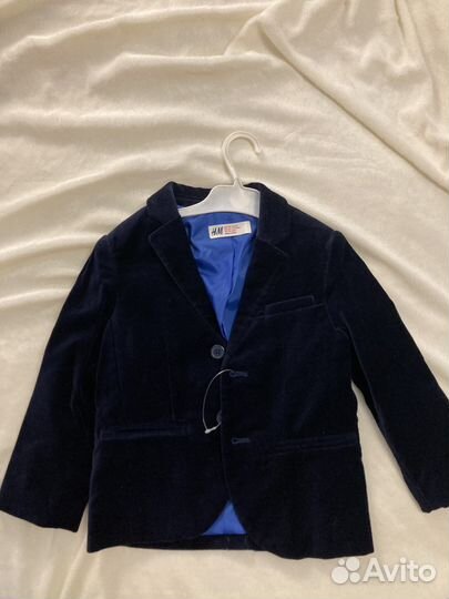 Новый пиджак H&M 104 бархатный