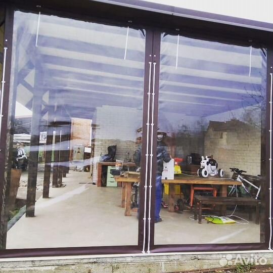 Мягкие пвх окна на беседку