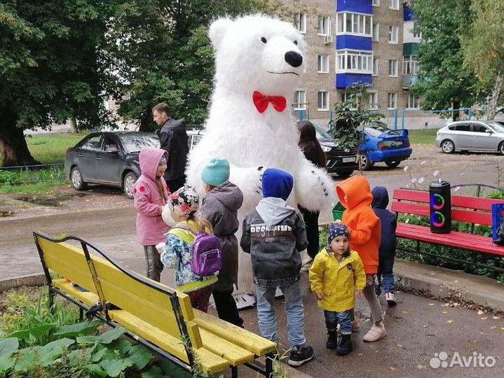 Белый мишка аниматоры
