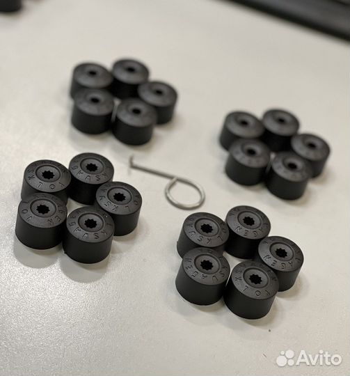 20шт. Колпачки на колесные болты volkswagen 17мм