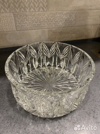 Ваза хрустальная для фруктов
