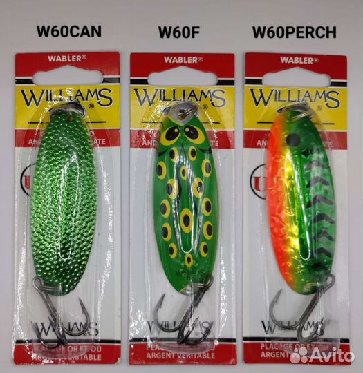 Блесны Williams Wabler W60 оригинал