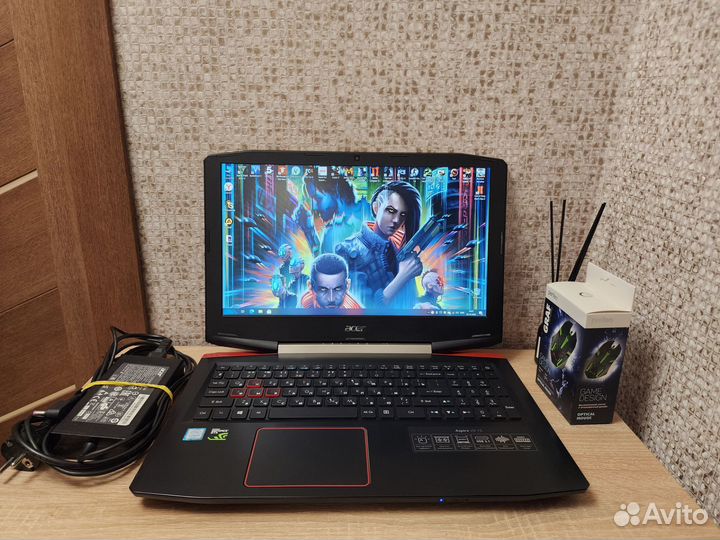 Игровой Ноутбук acer GTX1050,i5 7300HQ,озу16Gb,SSD