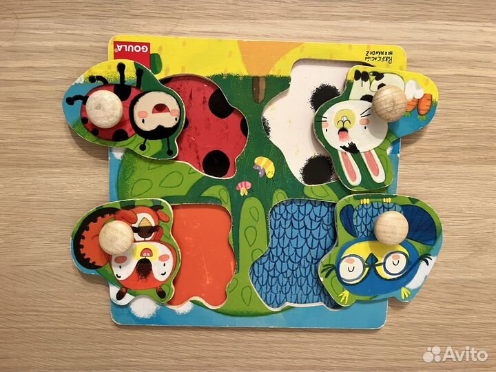 Деревянные игрушки пазлы вкладыши