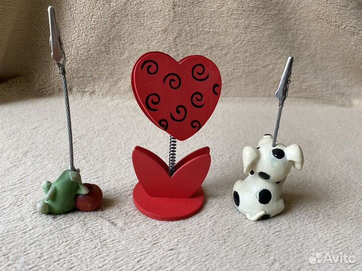 Держатель для фото записок визиток 3шт