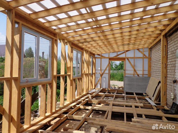 Ремонт и строительство крыш домов и пристройки