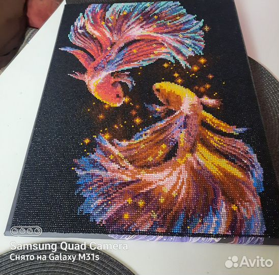 Подарок,картина,бусины