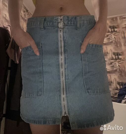 Юбка джинсовая