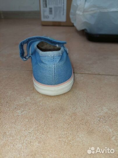 Мокасины джинсовые для девочки