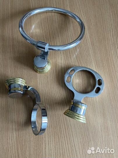 Держатели для ванной 3 шт. тяжелые. Металл