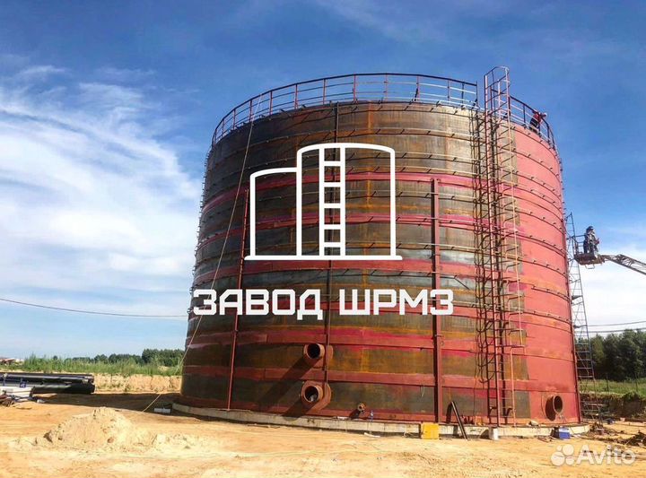 Резервуар вертикальный стальной объем 2000 кубов