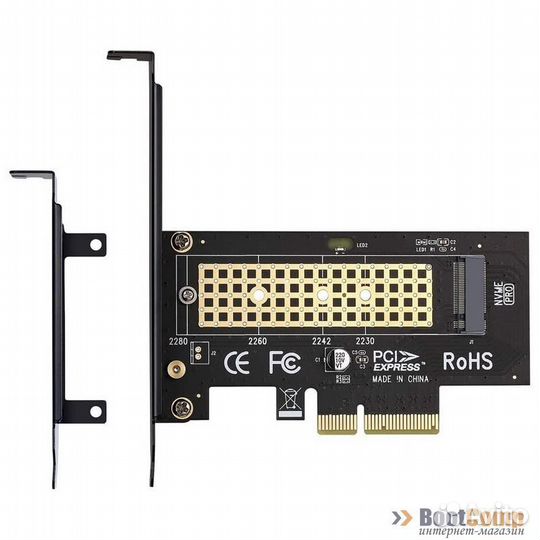 Адаптер M.2 nvme в PCIe 3.0 x4 KS-is (KS-526) для M.2 nvme SSD