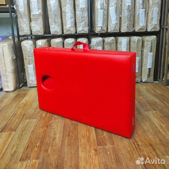 Массажный стол красный