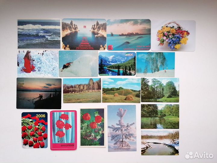 Календарики цветы, природа, продукты