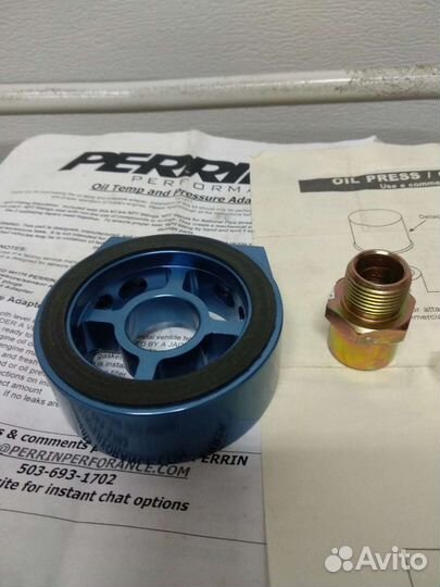 Проставка под датчики температуры и давления масла