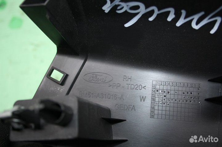 Накладка на порог задняя правая (внутренняя) ford