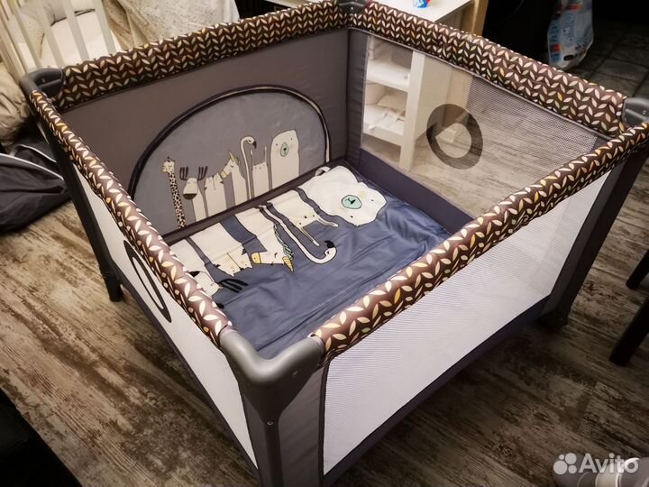 Манеж игровой Lionelo Lene Grey Stone