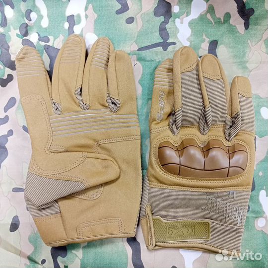 Перчатки тактические Mechanix с костяшками (Coyote