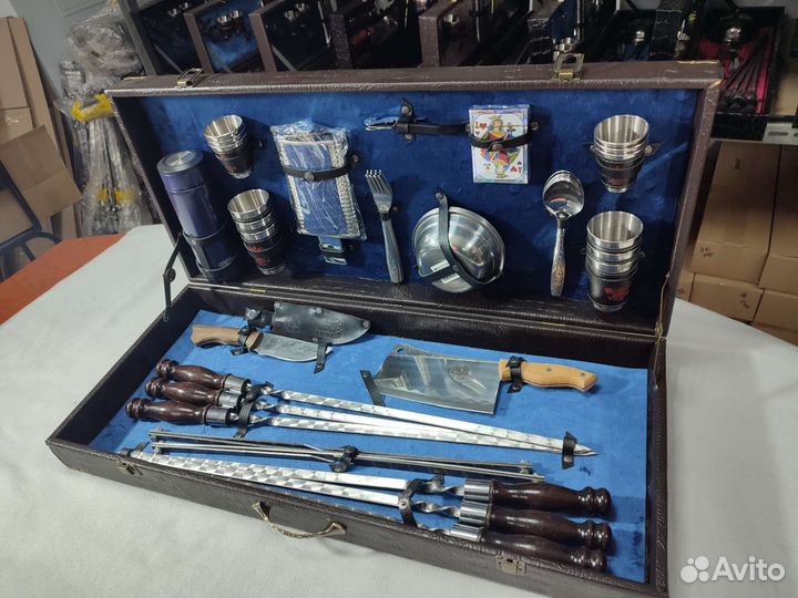 Шашлычный подарочный набор в кейсе