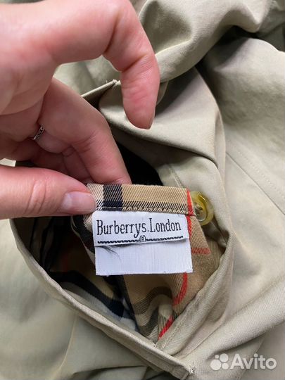 Burberrys Vintage Trench Coat Nova Check Тренч