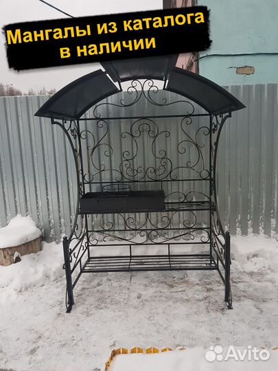 Мангал с печью под казан