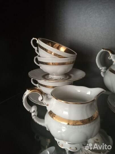 Чайный фарфоровый сервиз Чехословакия