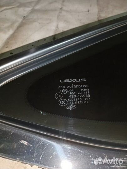 Стекло боковое заднее правое Lexus Rx 350