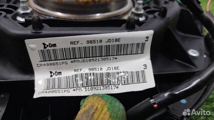 Подушка безопасности в руль Nissan Qashqai J10 20