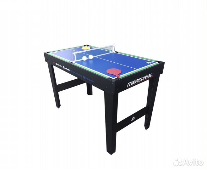 Аэрохоккей + настольный футбол + бильярд + теннис