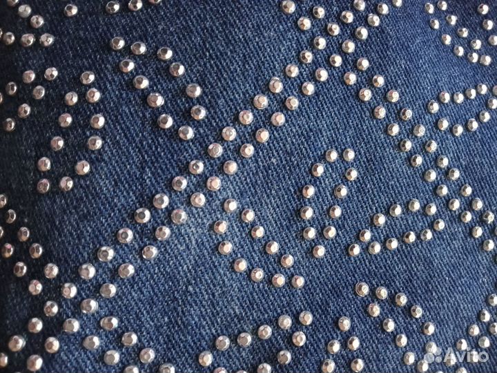 Сумка джинсовая со стразами