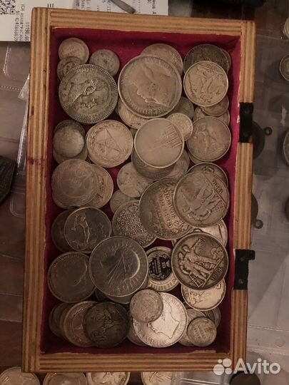 Серебряные монеты рубль