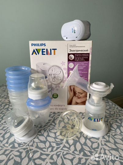 Молокоотсос электр. Philips Avent+стаканчики