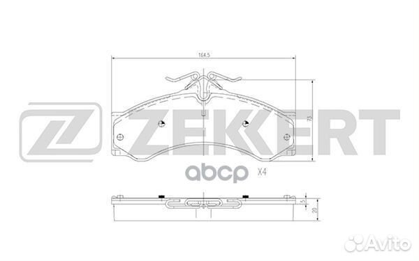 Колодки торм. диск. передн./задн. MB Sprinter 2