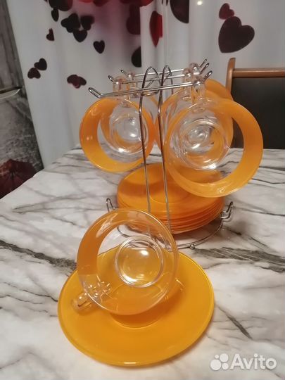 Набор кружек на подставке