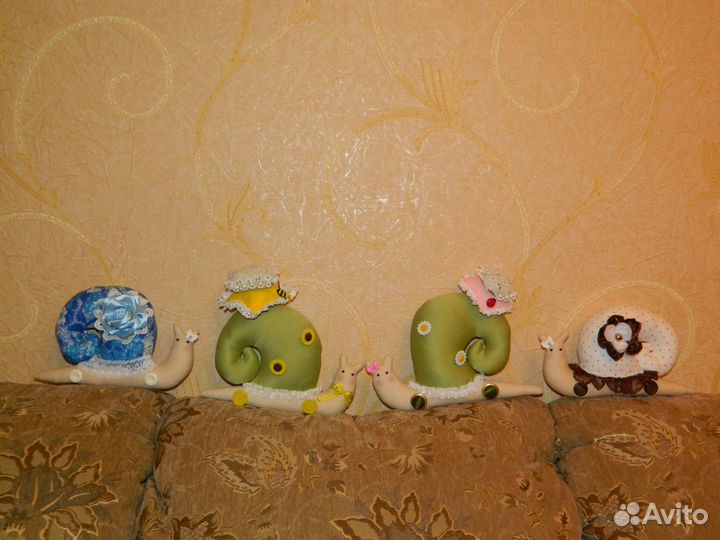 Игрушка ручной работы. Улитка тильда