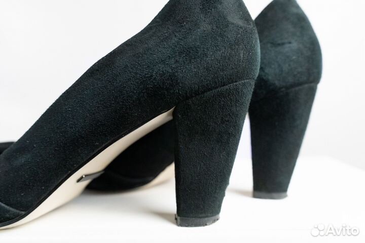 Туфли женские черные 39 натуральная замша
