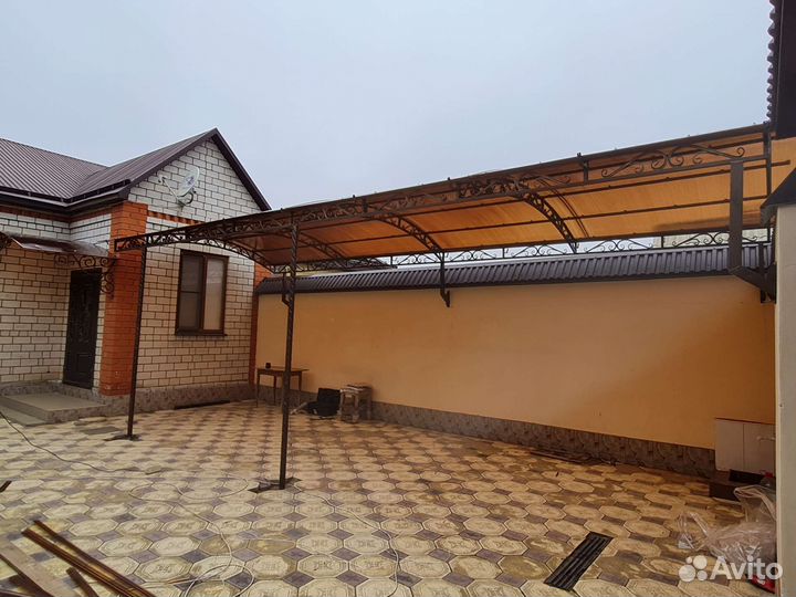 Козырьки навесы кованые