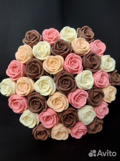 Розы из Бельгийского Шоколада - 37 шт в Букете