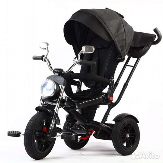 Велосипед трех колесный с ручкой мамы