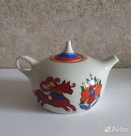 Чайник заварочный маленький лфз СССР, Конь и Петух