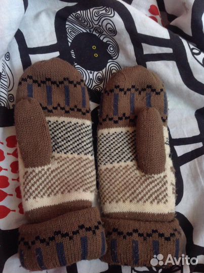 Варежки утеплённые
