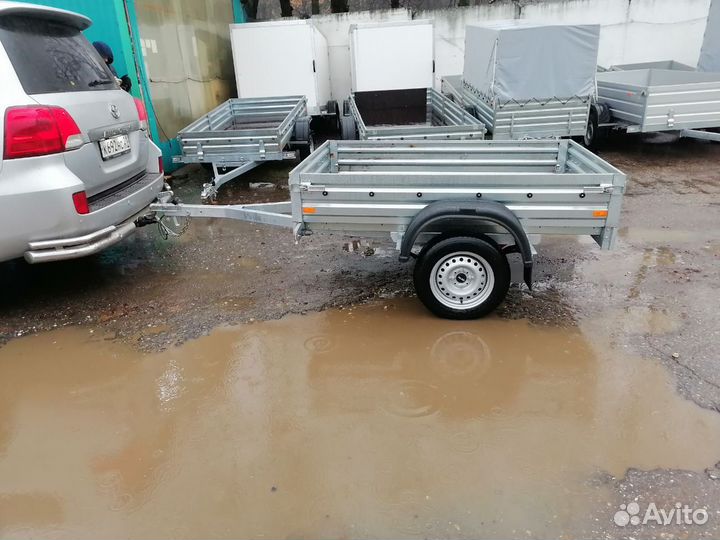 Прицеп одноосный с опорным колесом